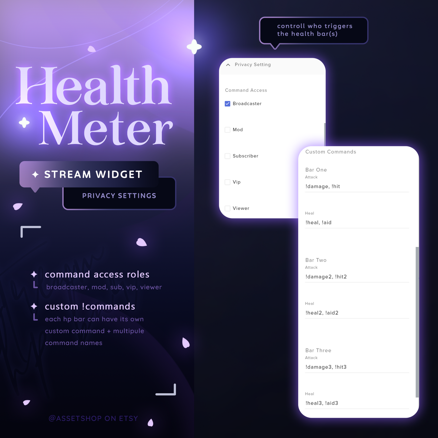 Health Meter Widget - for Twitch & YouTube