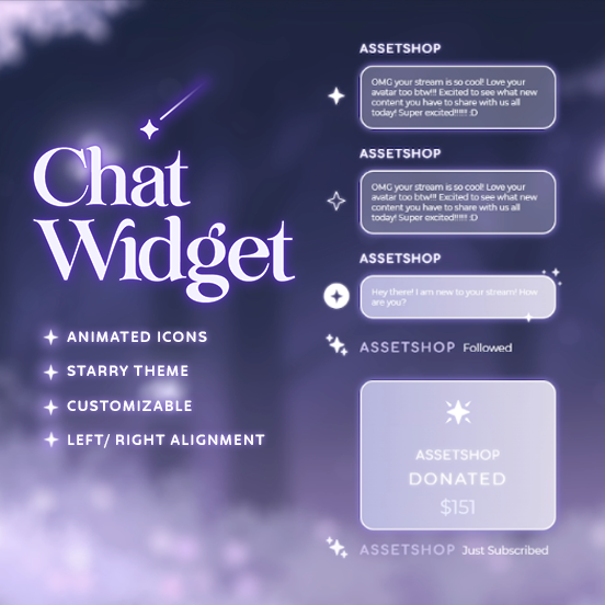 Dream Chat Widget - for Twitch