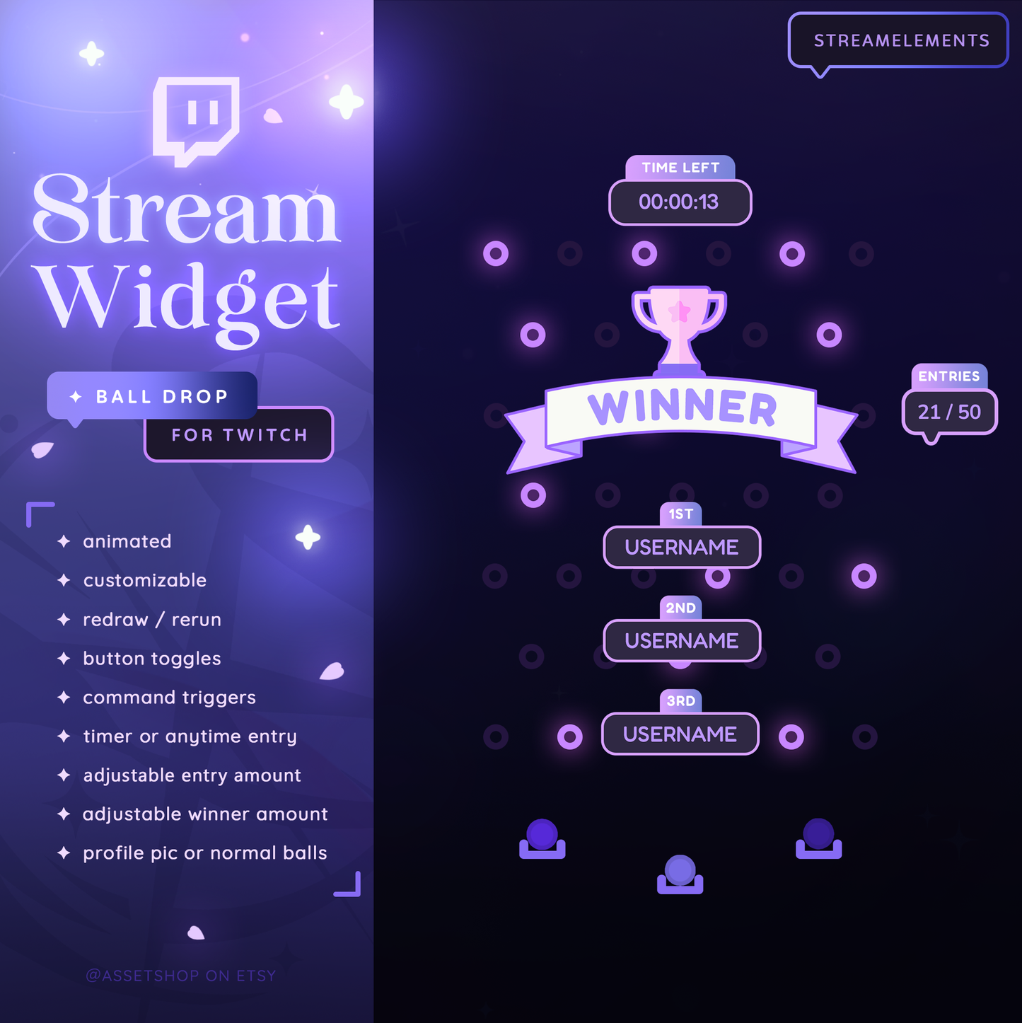 Ball Drop Widget - Giveaway Tool