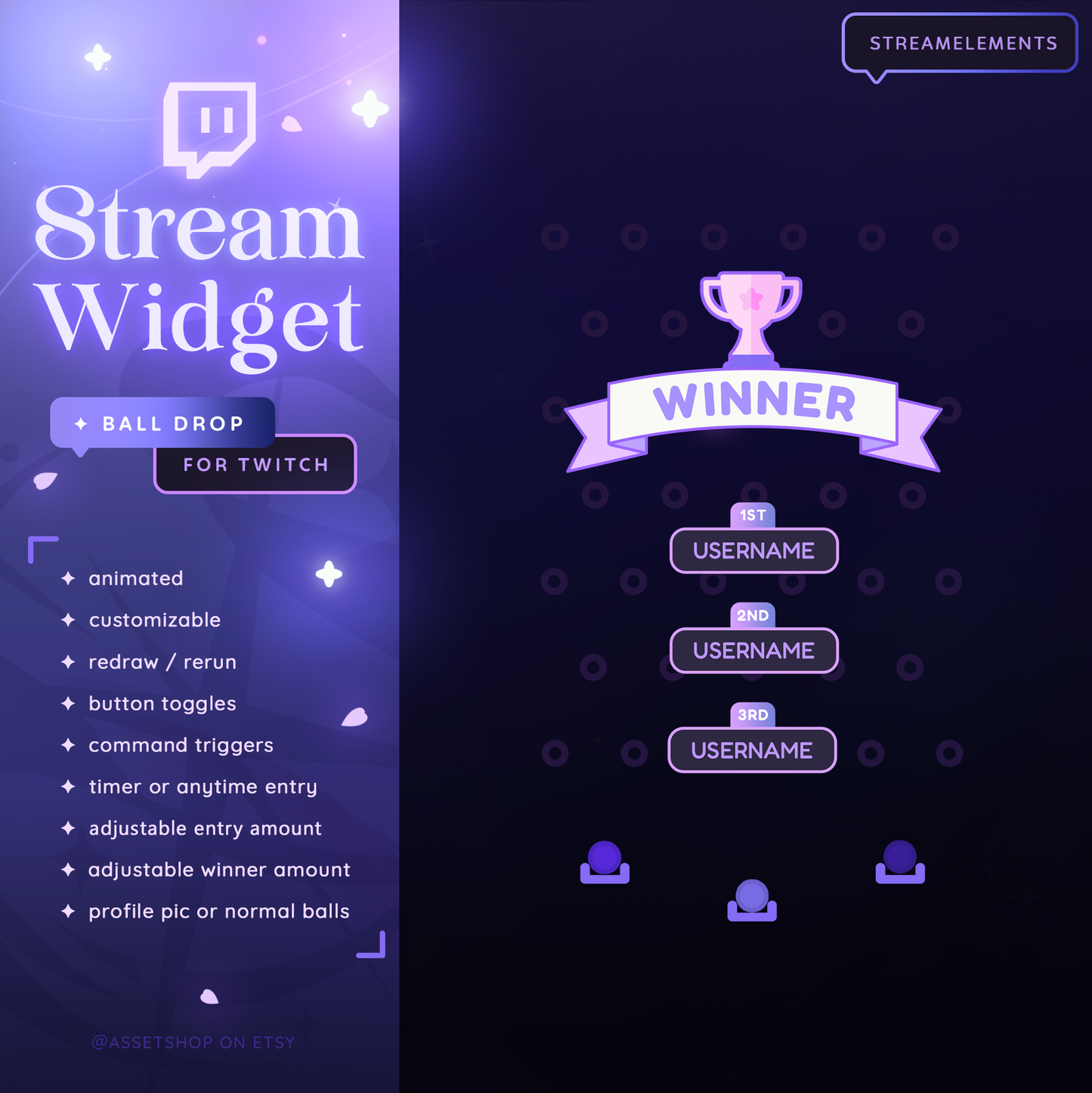 Ball Drop Widget - Giveaway Tool