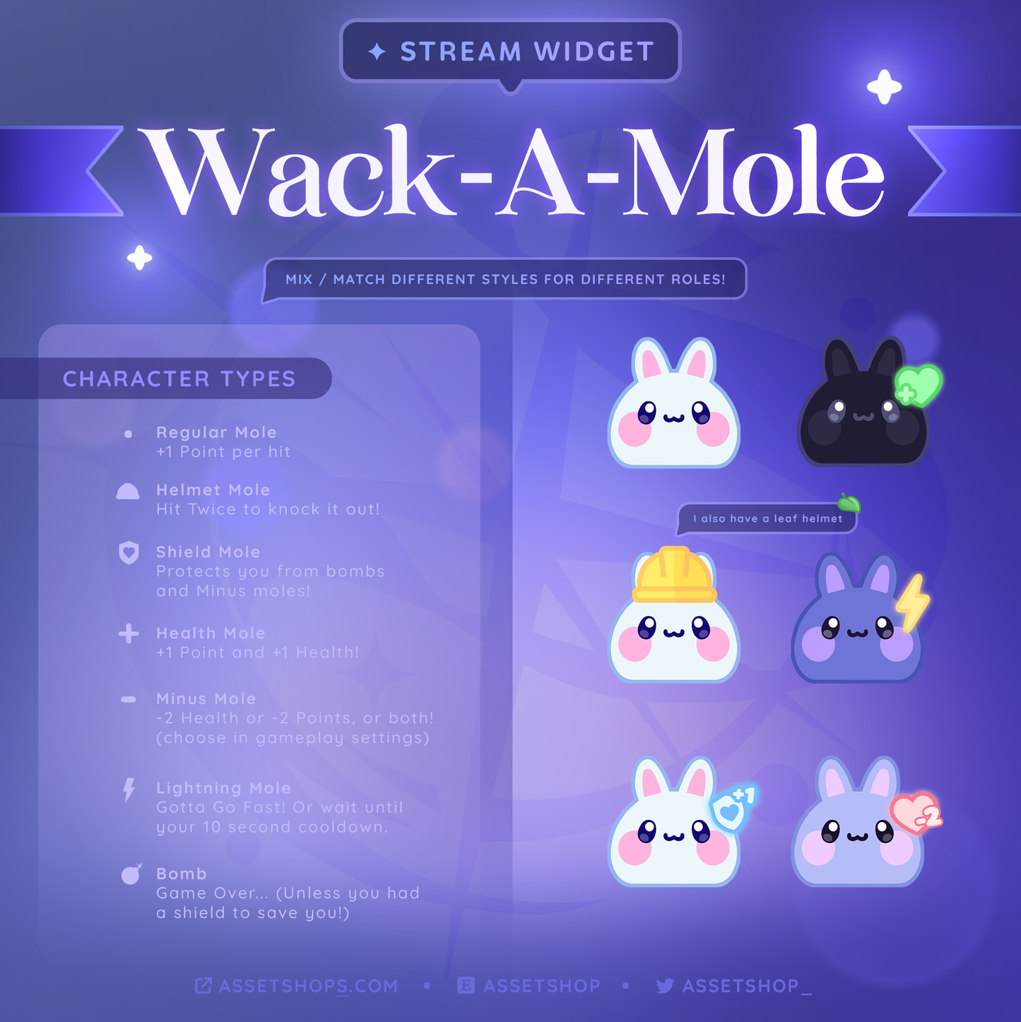 Whack A Mole - Streamer Twitch Widget