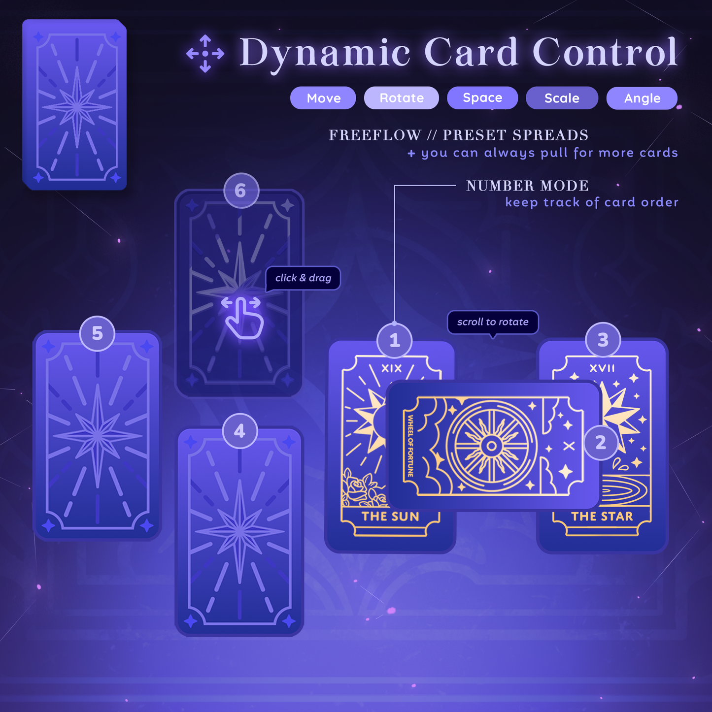 Tarot Card Stream Widget
