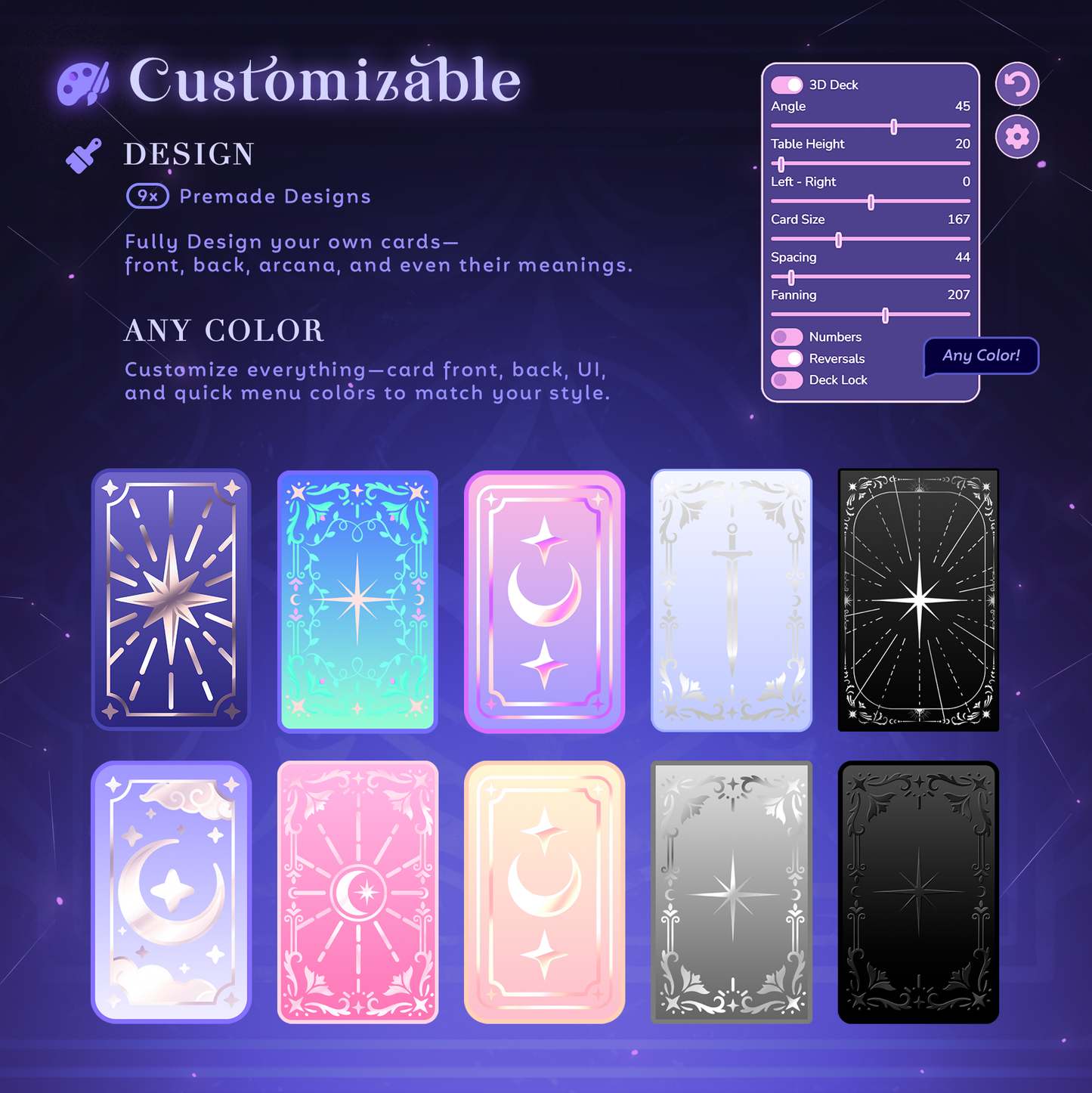 Tarot Card Stream Widget