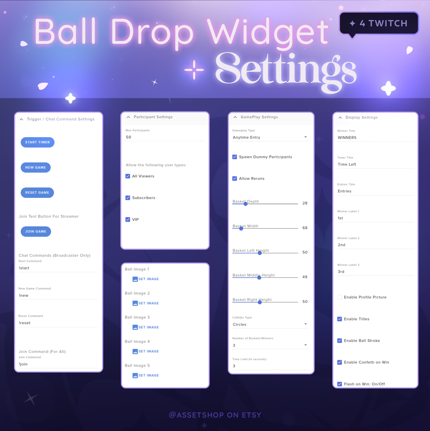 Ball Drop Widget - Giveaway Tool