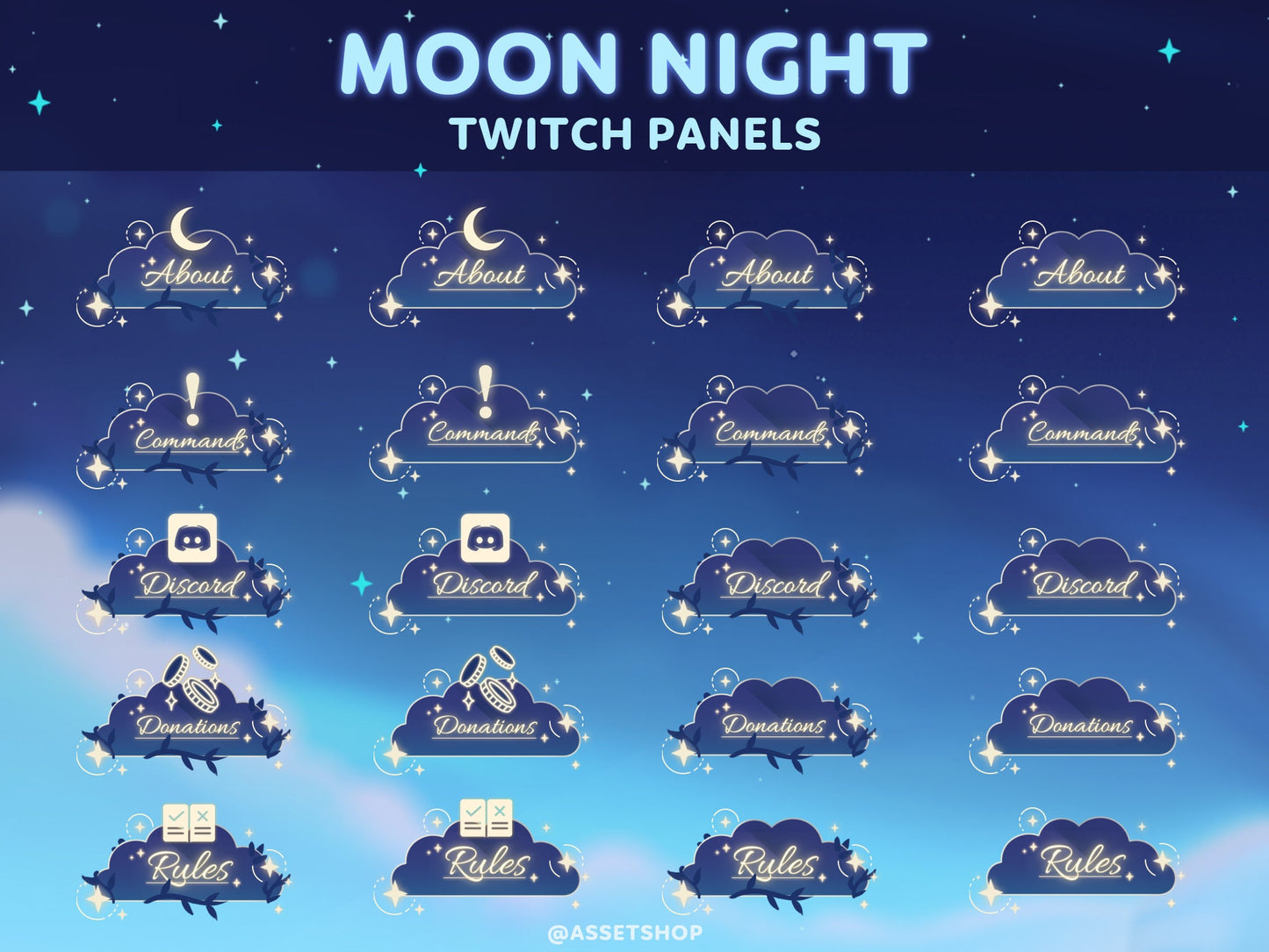 Moon Night - Twitch Stream Overlay