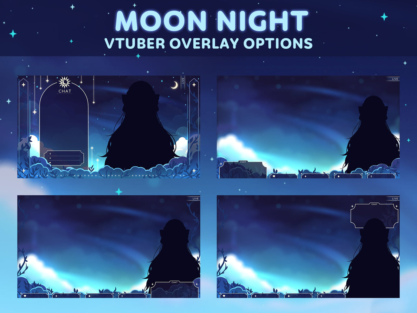 Moon Night - Twitch Stream Overlay