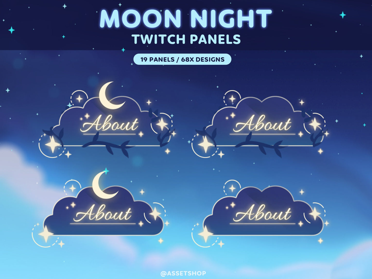 Moon Night Twitch Panels
