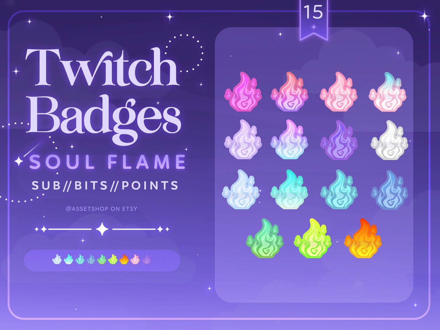 Soul Flame - Sub Badges