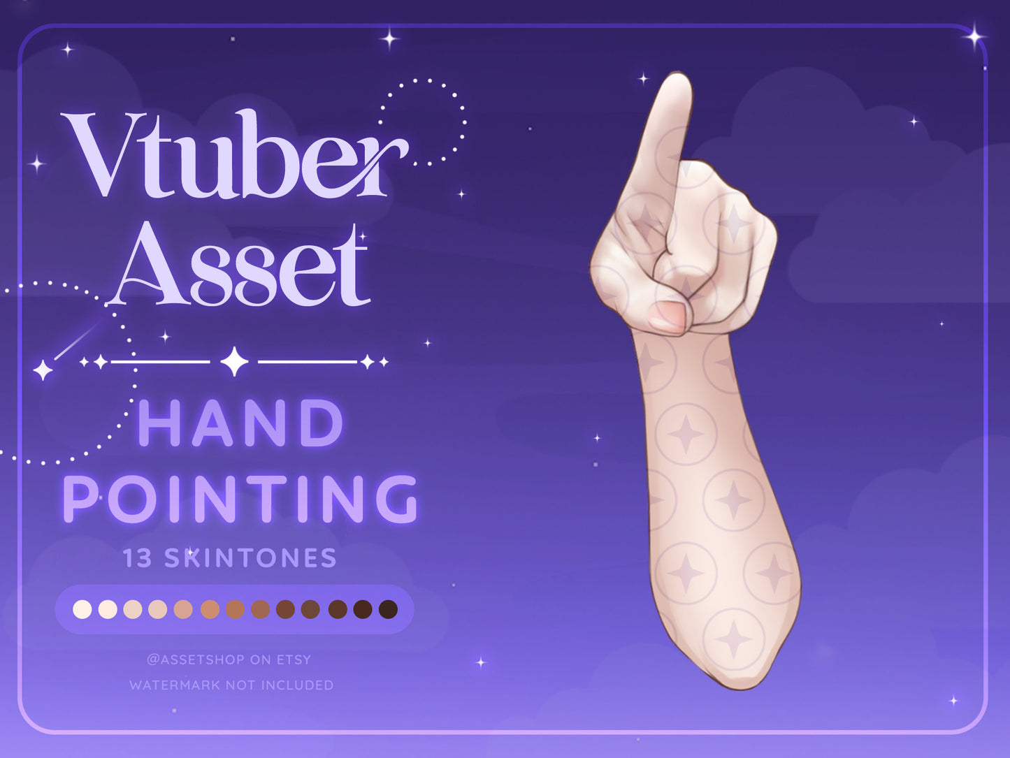 Vtuber Pointing - Hand Asset