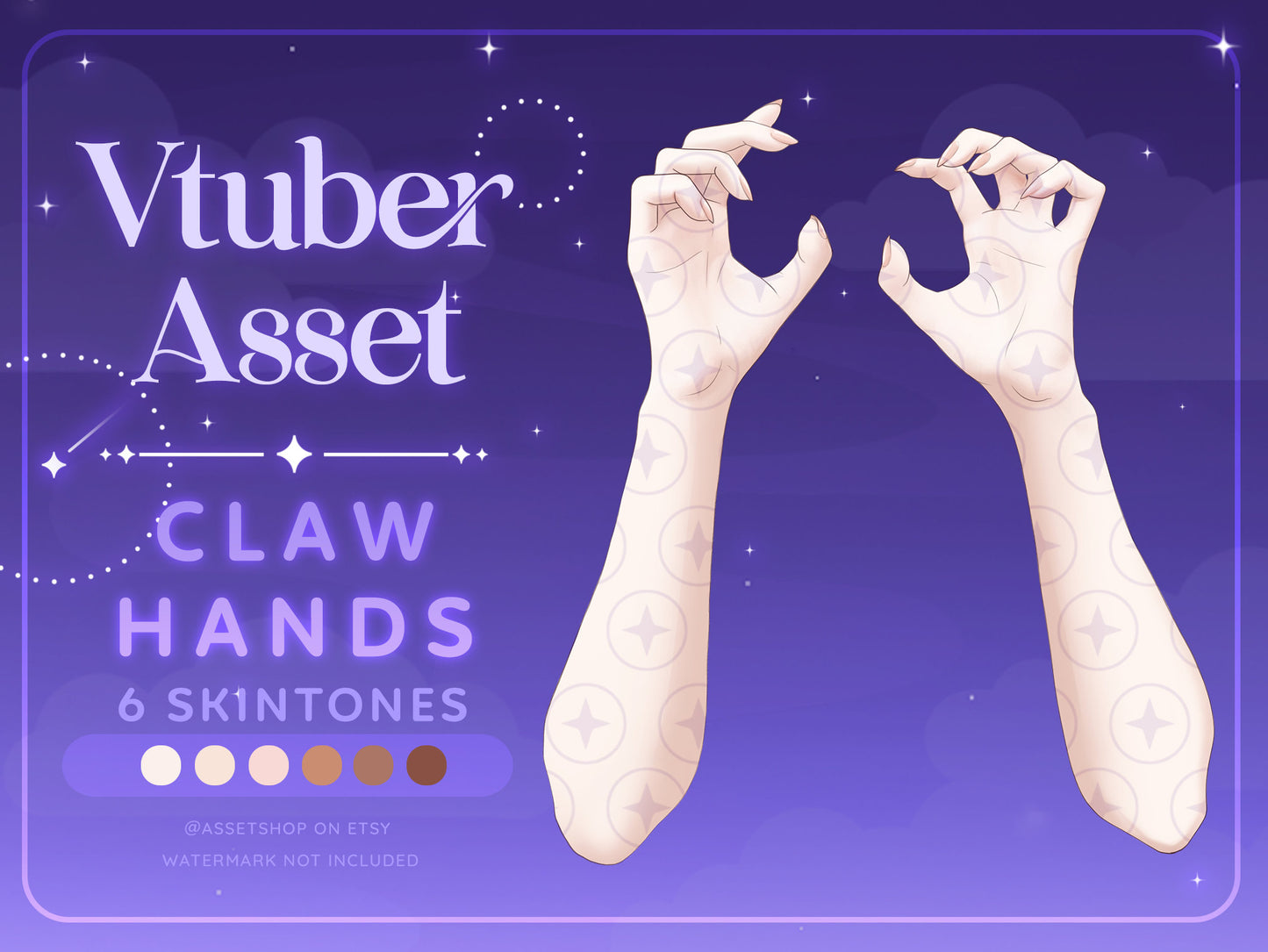 Vtuber Hand Claws