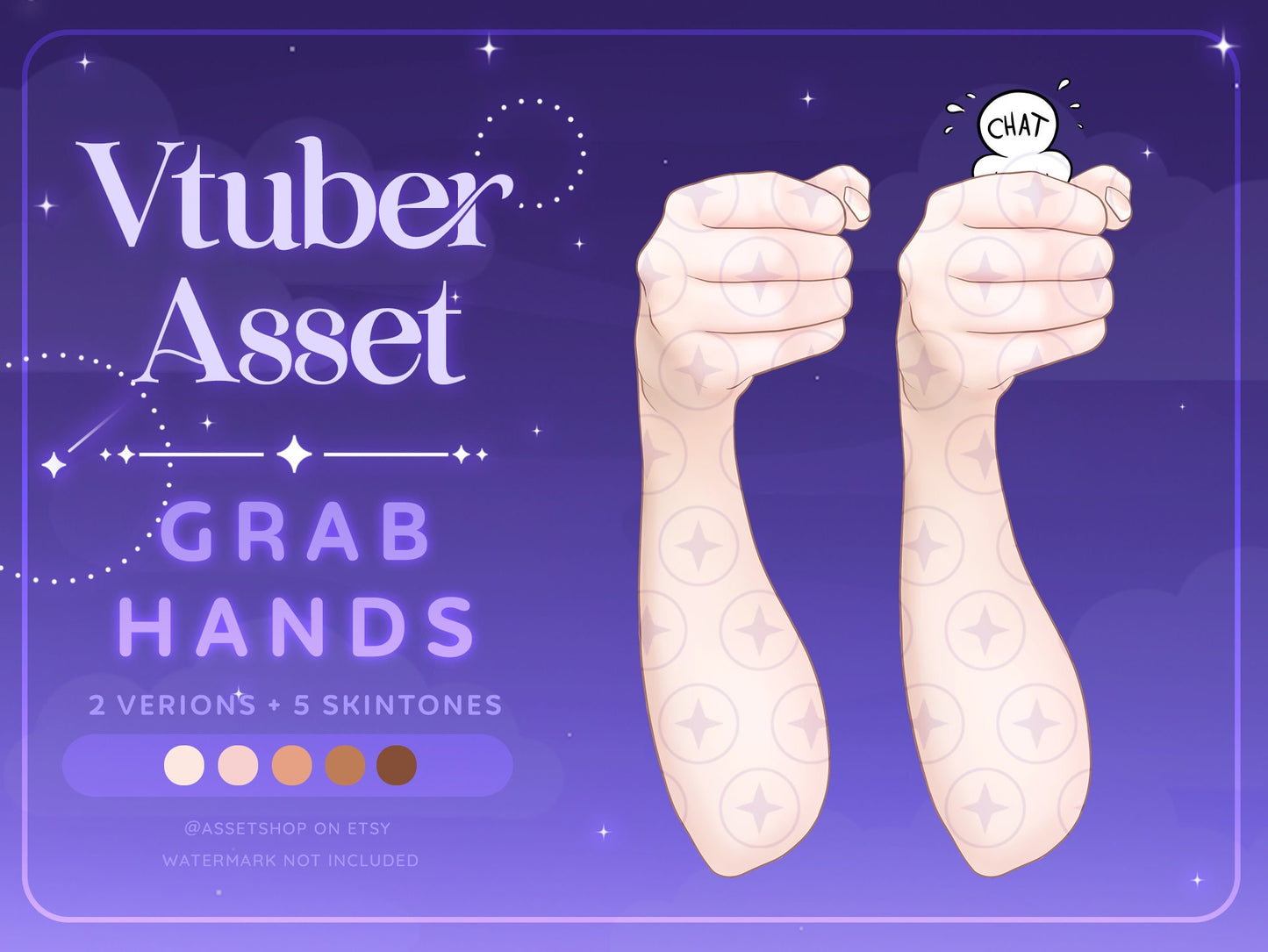 Vtuber Hand Grab Asset