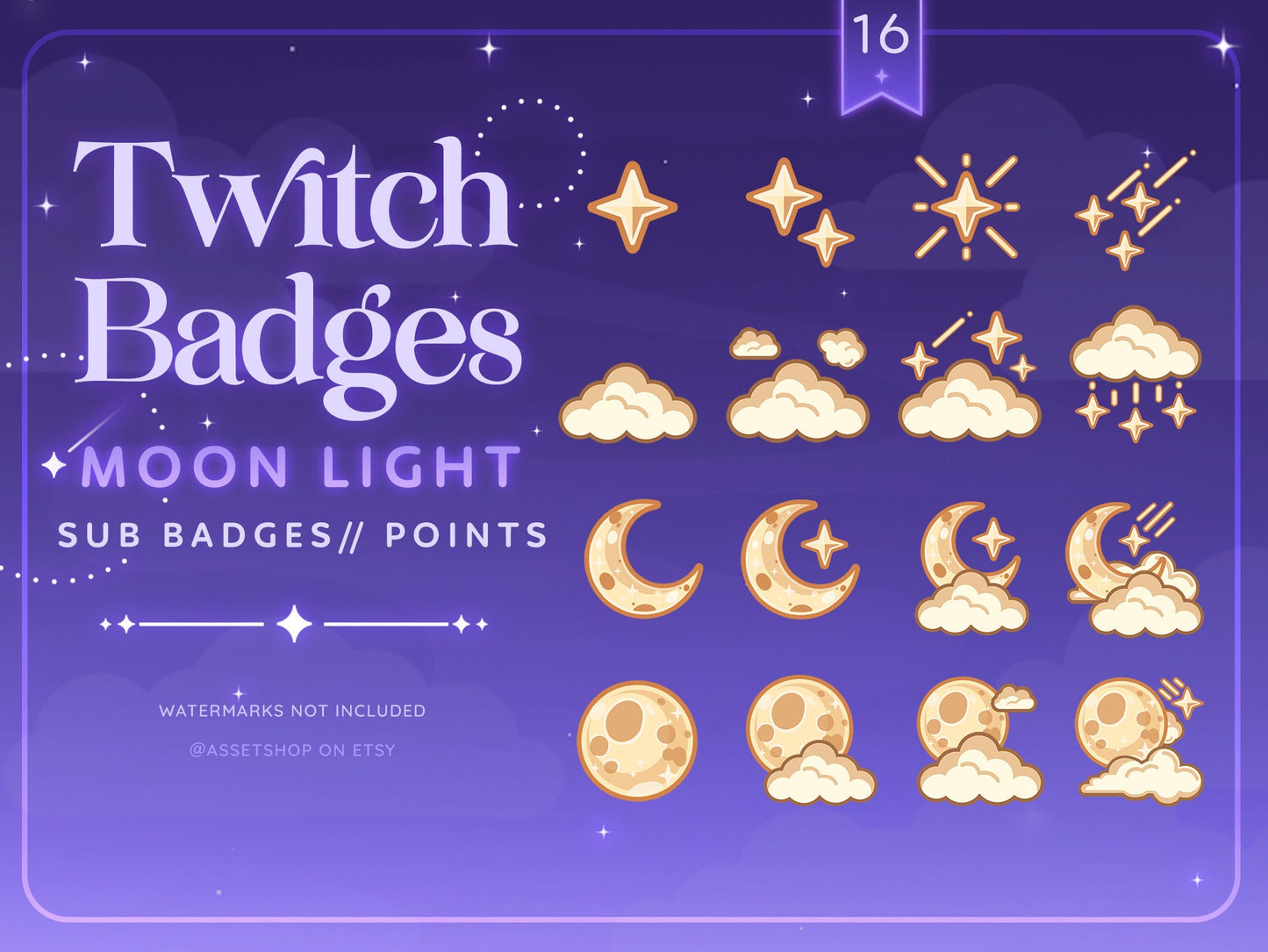 Moon Light - Twitch Sub Badges