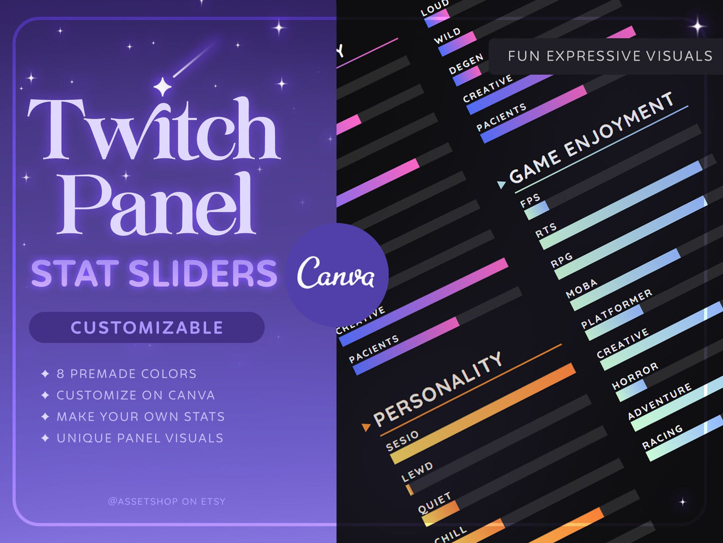 Twitch Panel - Sliders
