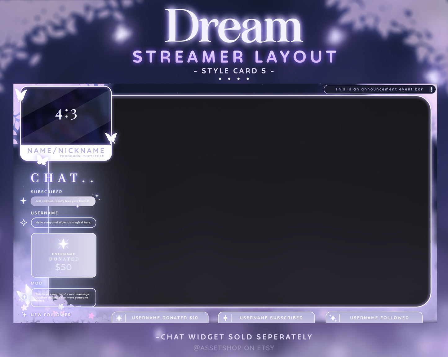Dream Twitch - Stream Pack