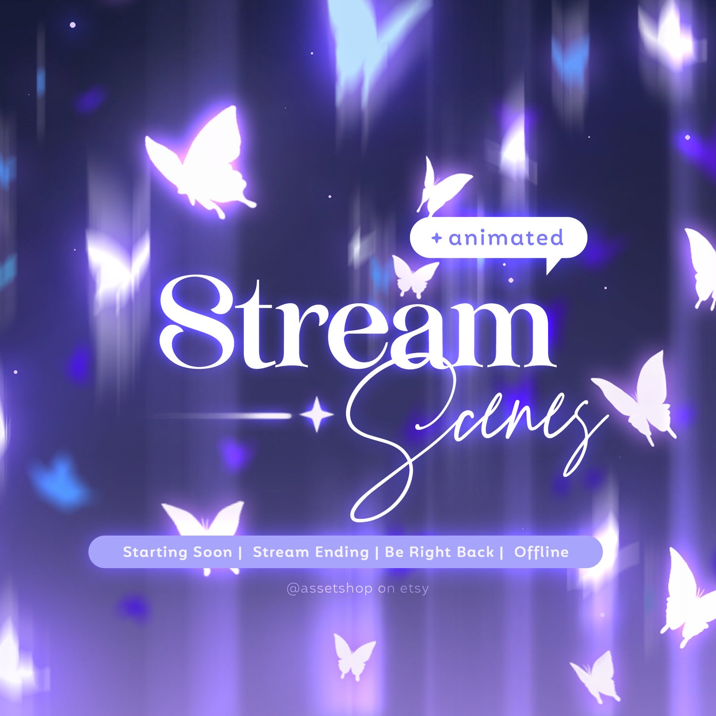 Butterfly Intermission Scenes - Twitch & Youtube