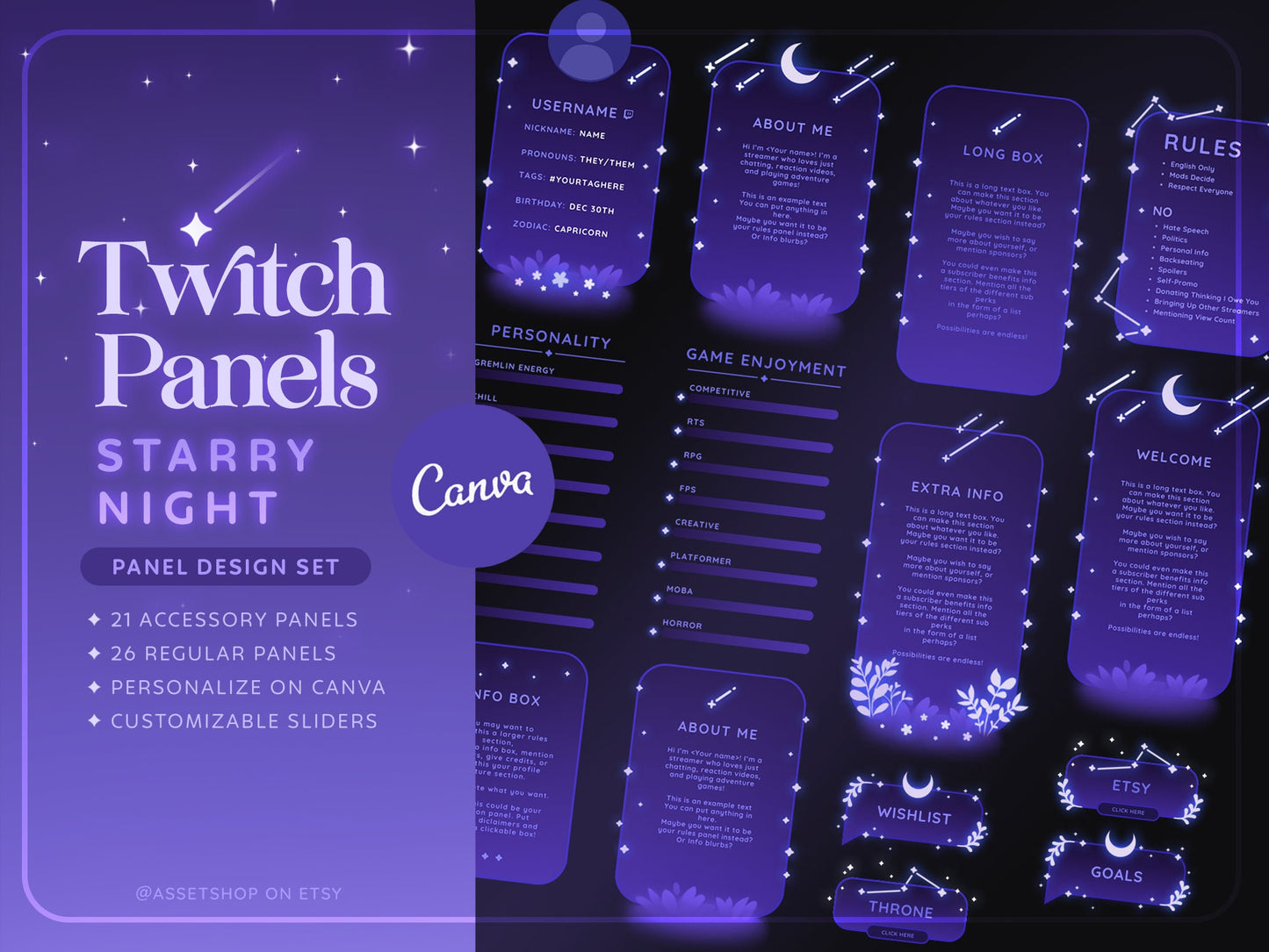 Starry Night - Twitch Panels