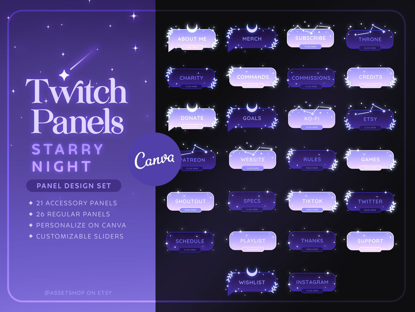 Starry Night - Twitch Panels