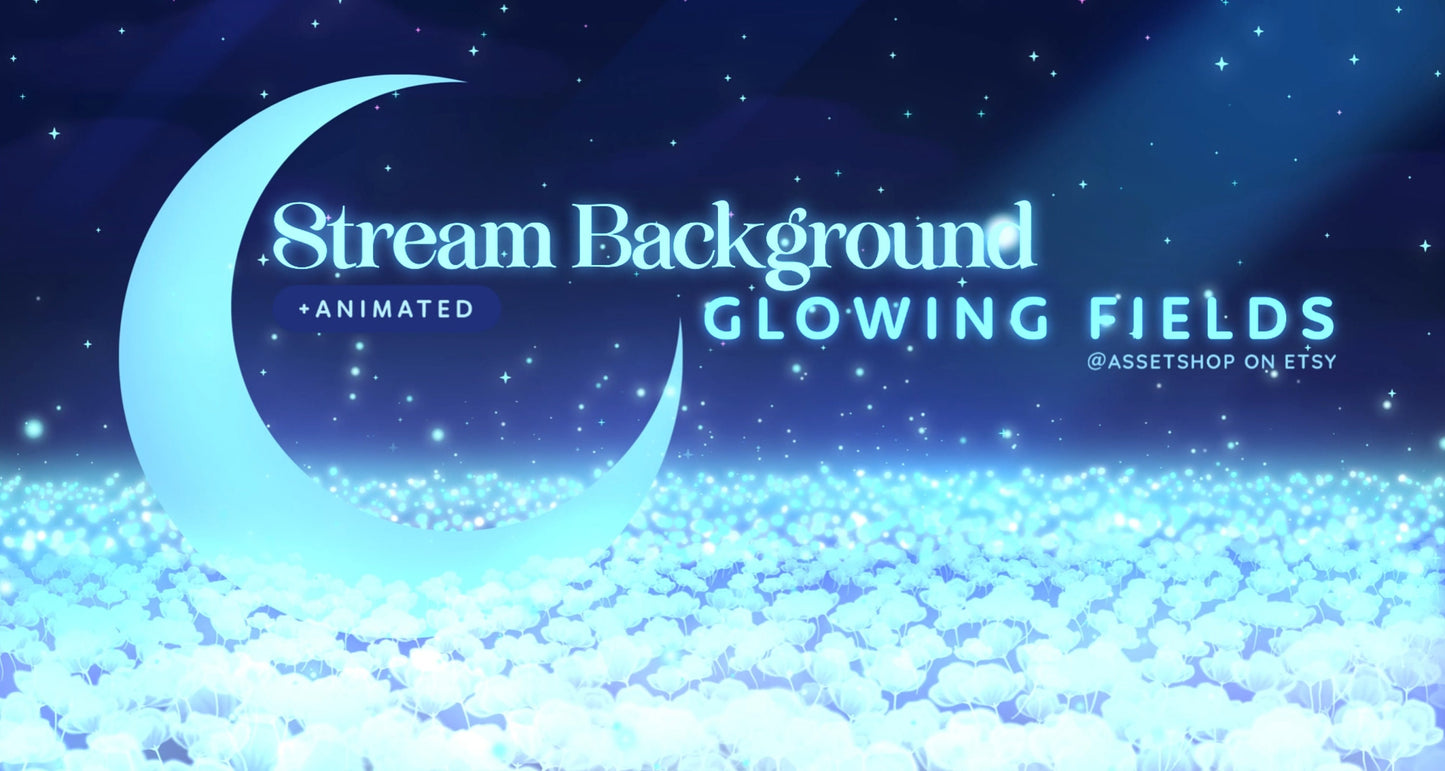 Glowing Fields Background +Animated