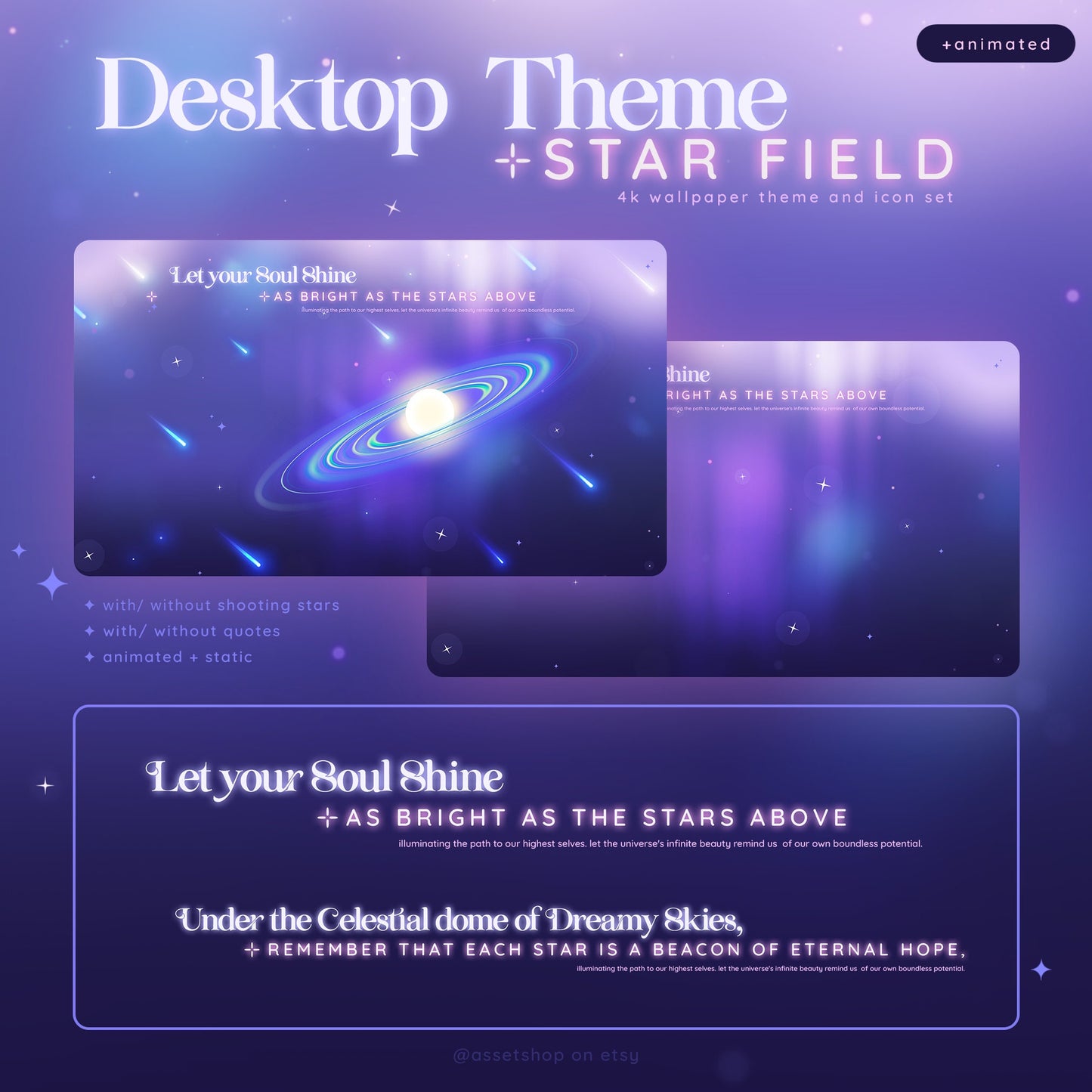 4k Star Field Desktop Theme - Cosmic Wallpaper