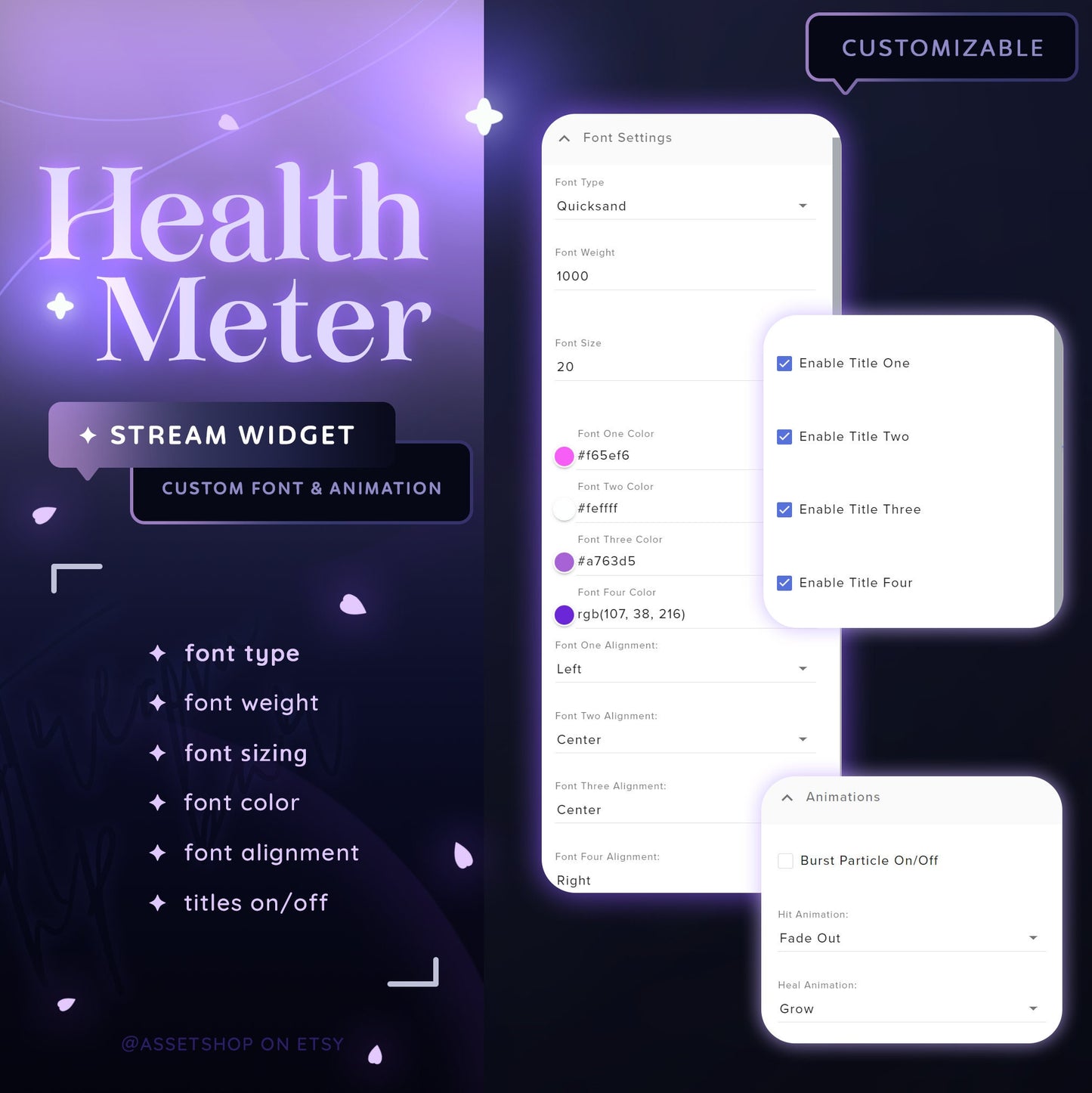 Health Meter Widget - for Twitch & YouTube