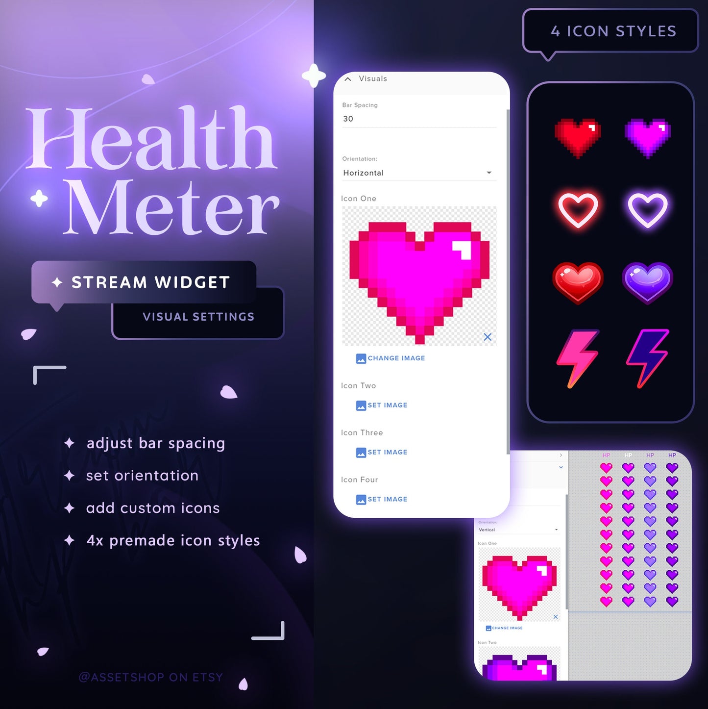 Health Meter Widget - for Twitch & YouTube