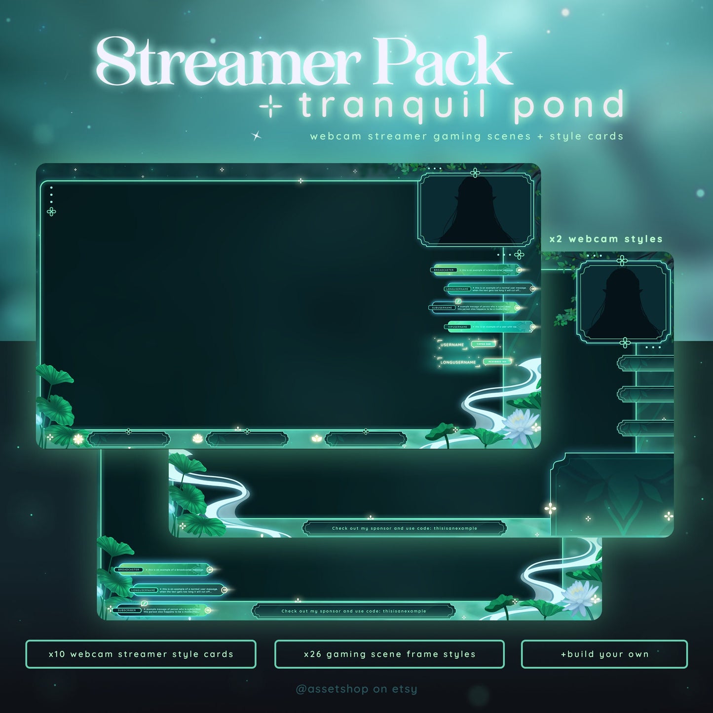Tranquil Pond - Stream Pack +Animated