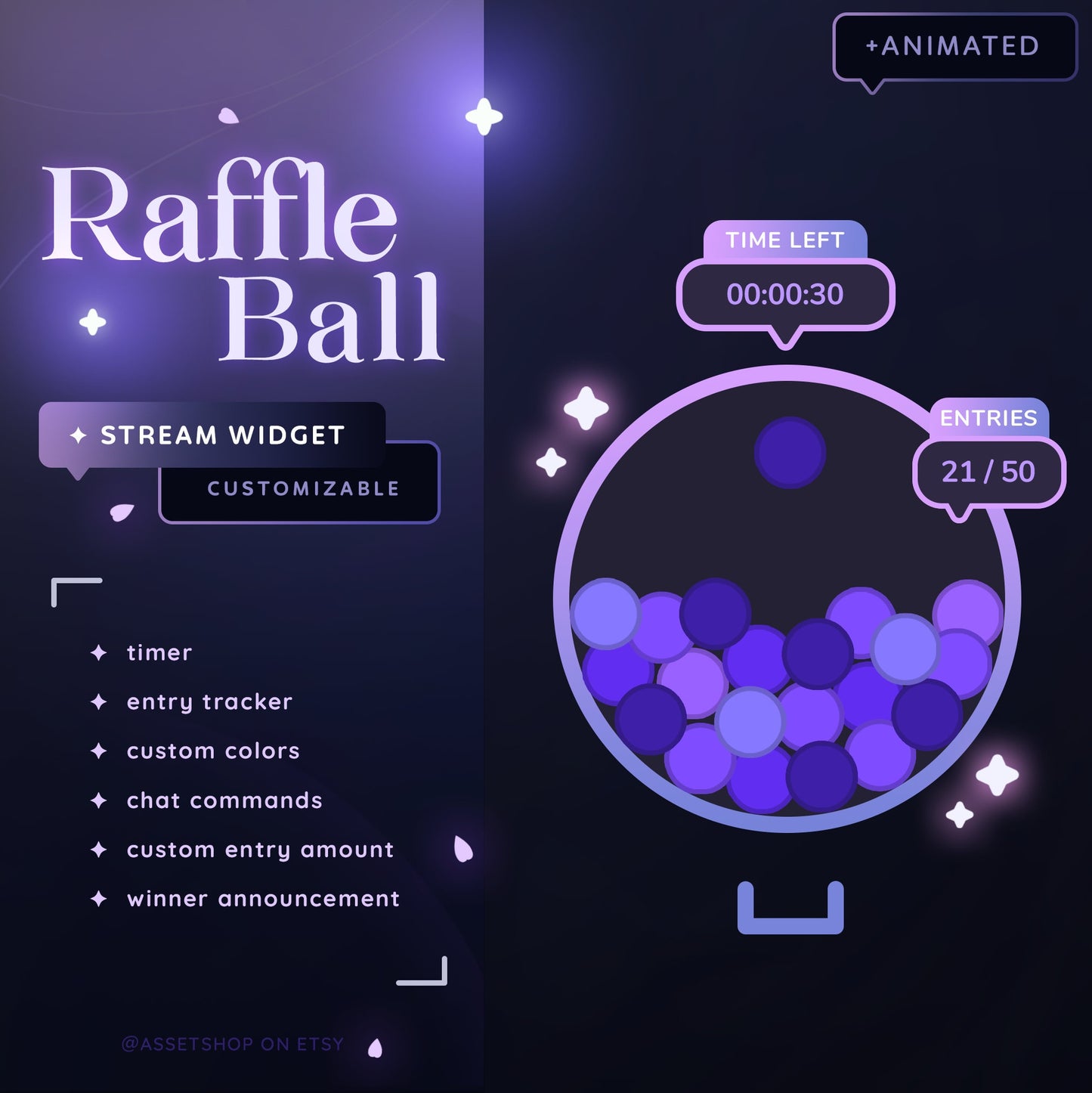 Raffle Ball Widget - Giveaway Tool for Twitch/ YouTube