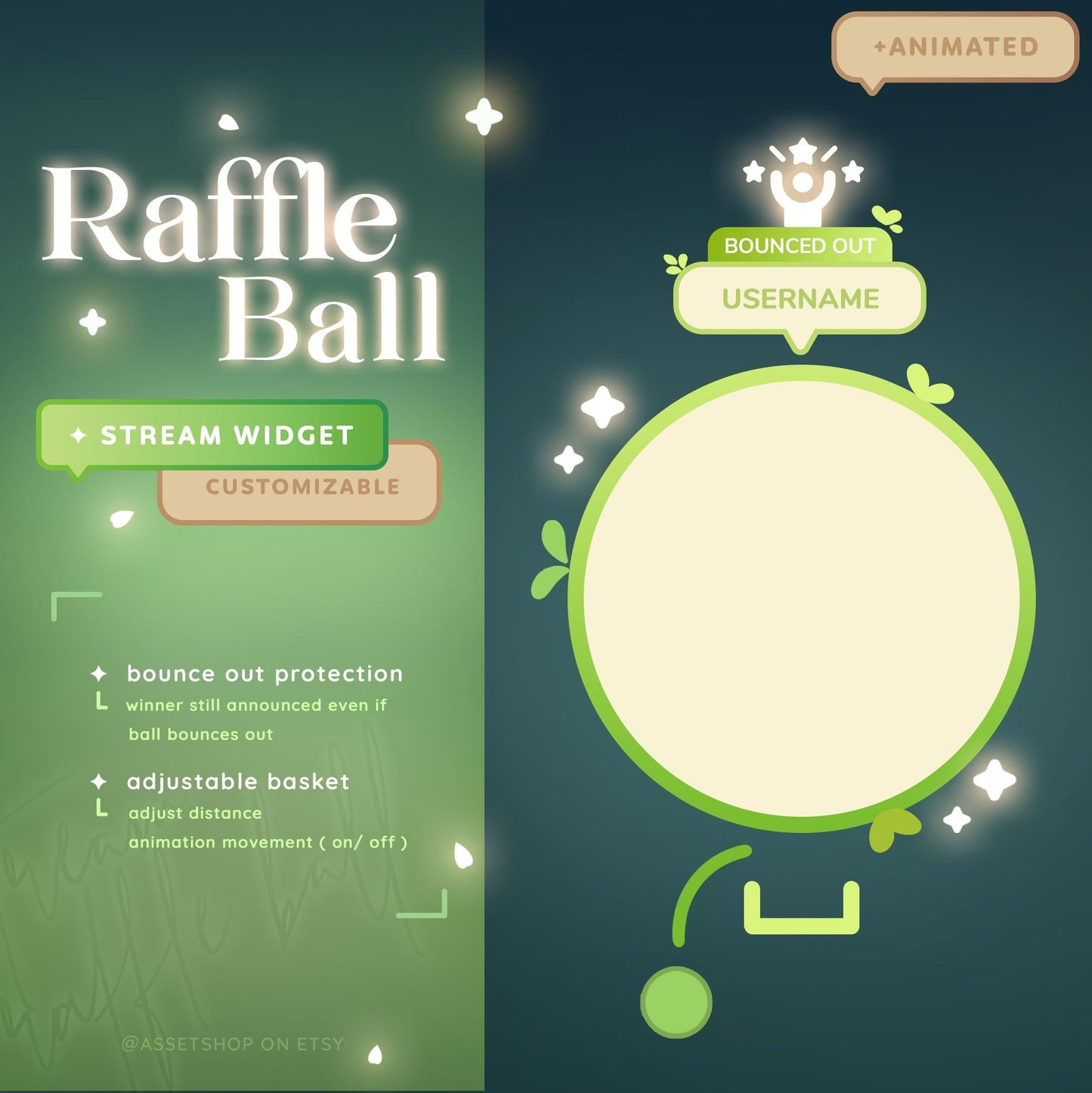 Plant Raffle Ball Widget