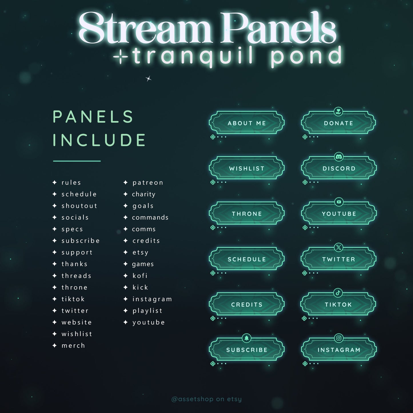 Tranquil Pond Panels