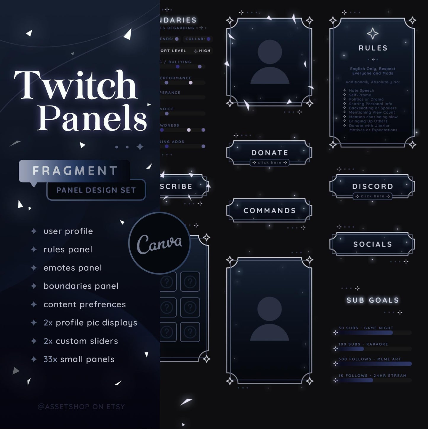 Fragment Twitch - Stream Panels