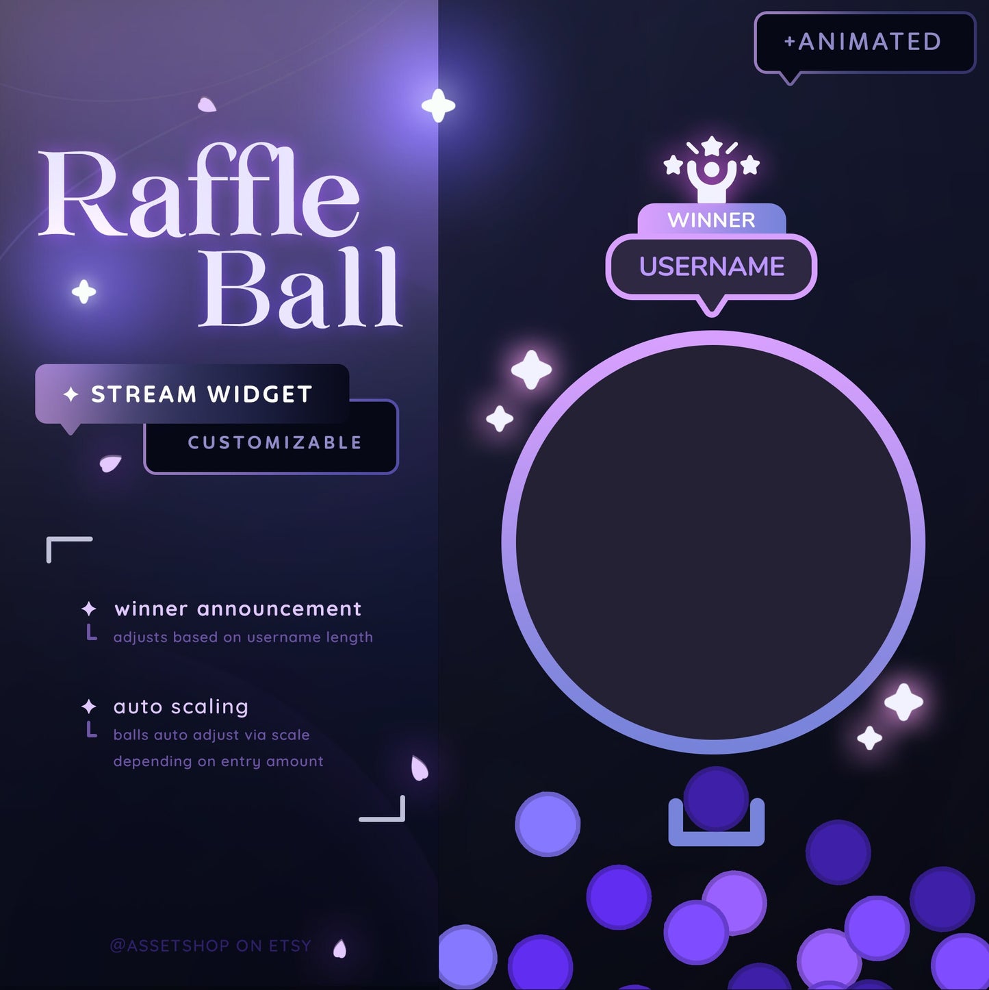 Raffle Ball Widget - Giveaway Tool for Twitch/ YouTube