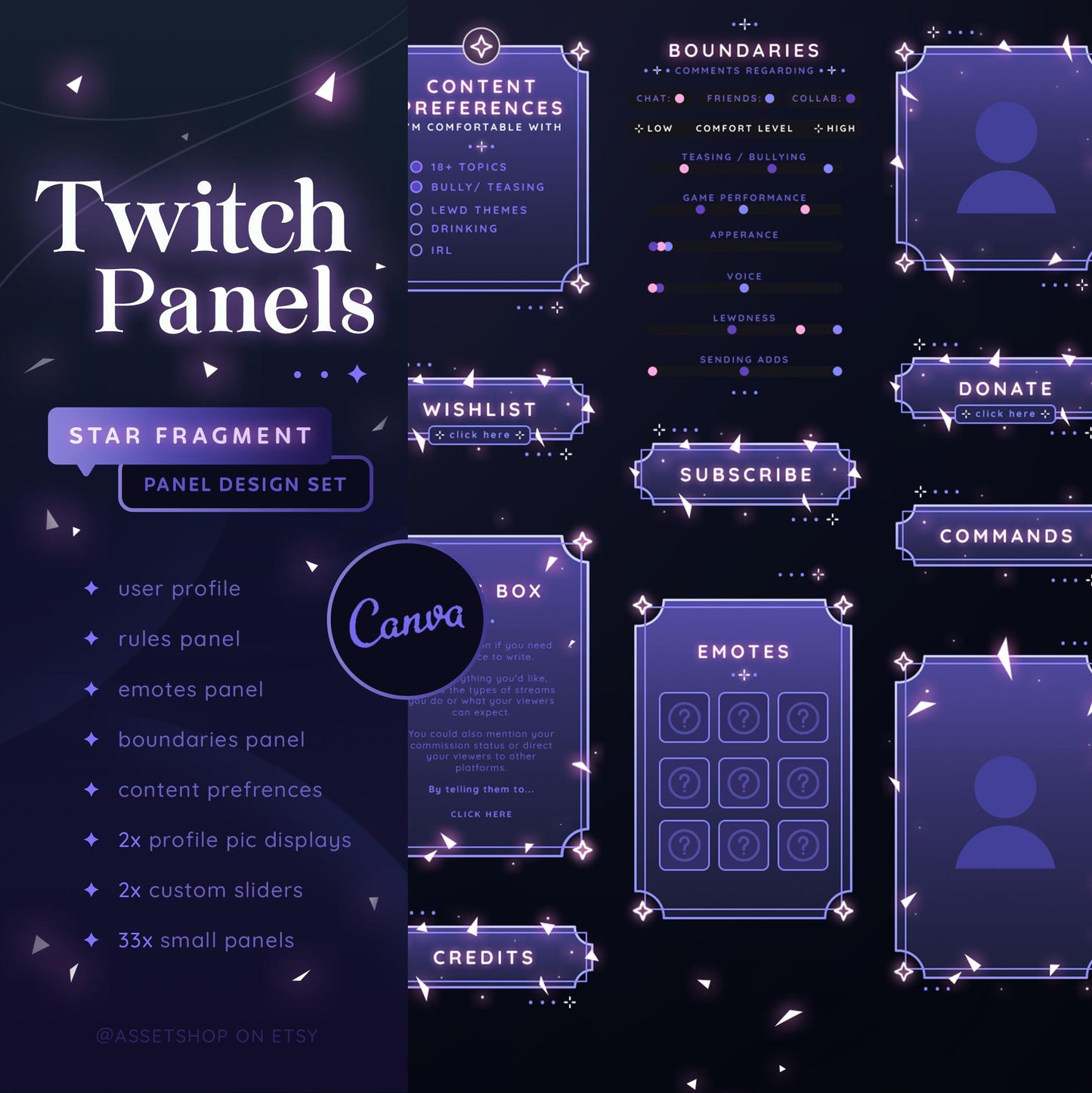 Star Fragment - Twitch Panels