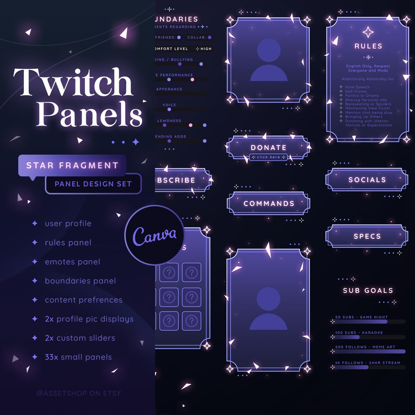 Star Fragment - Twitch Panels