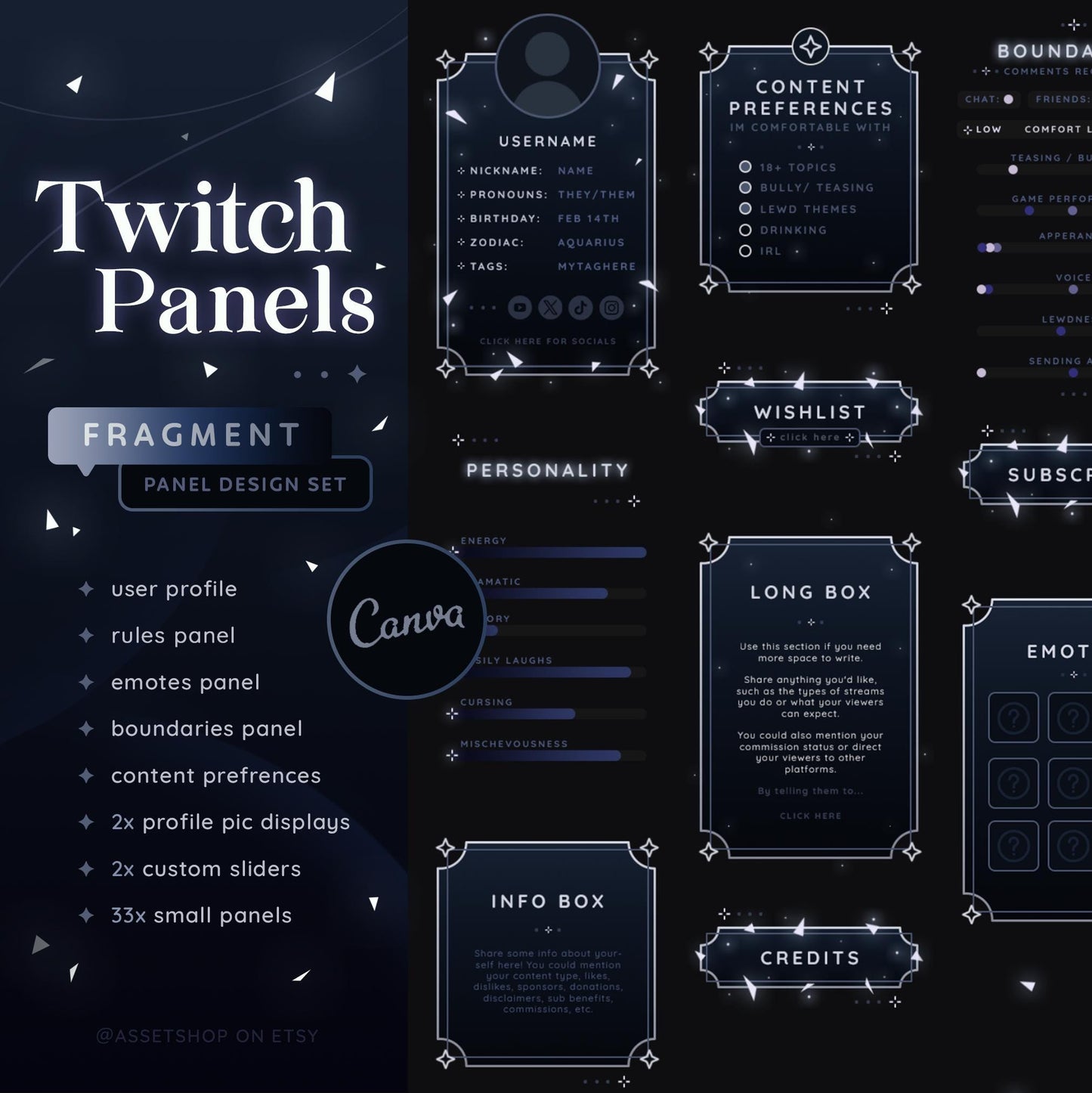 Fragment Twitch - Stream Panels