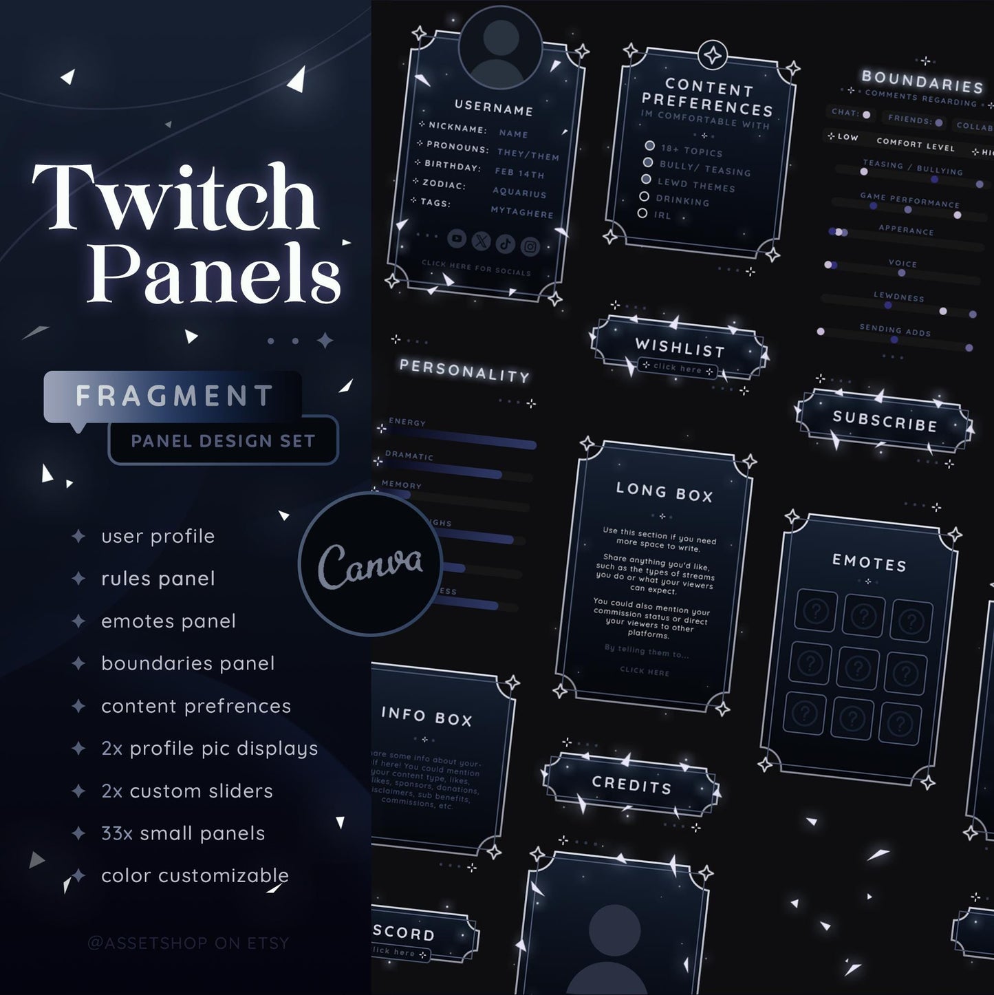 Fragment Twitch - Stream Panels