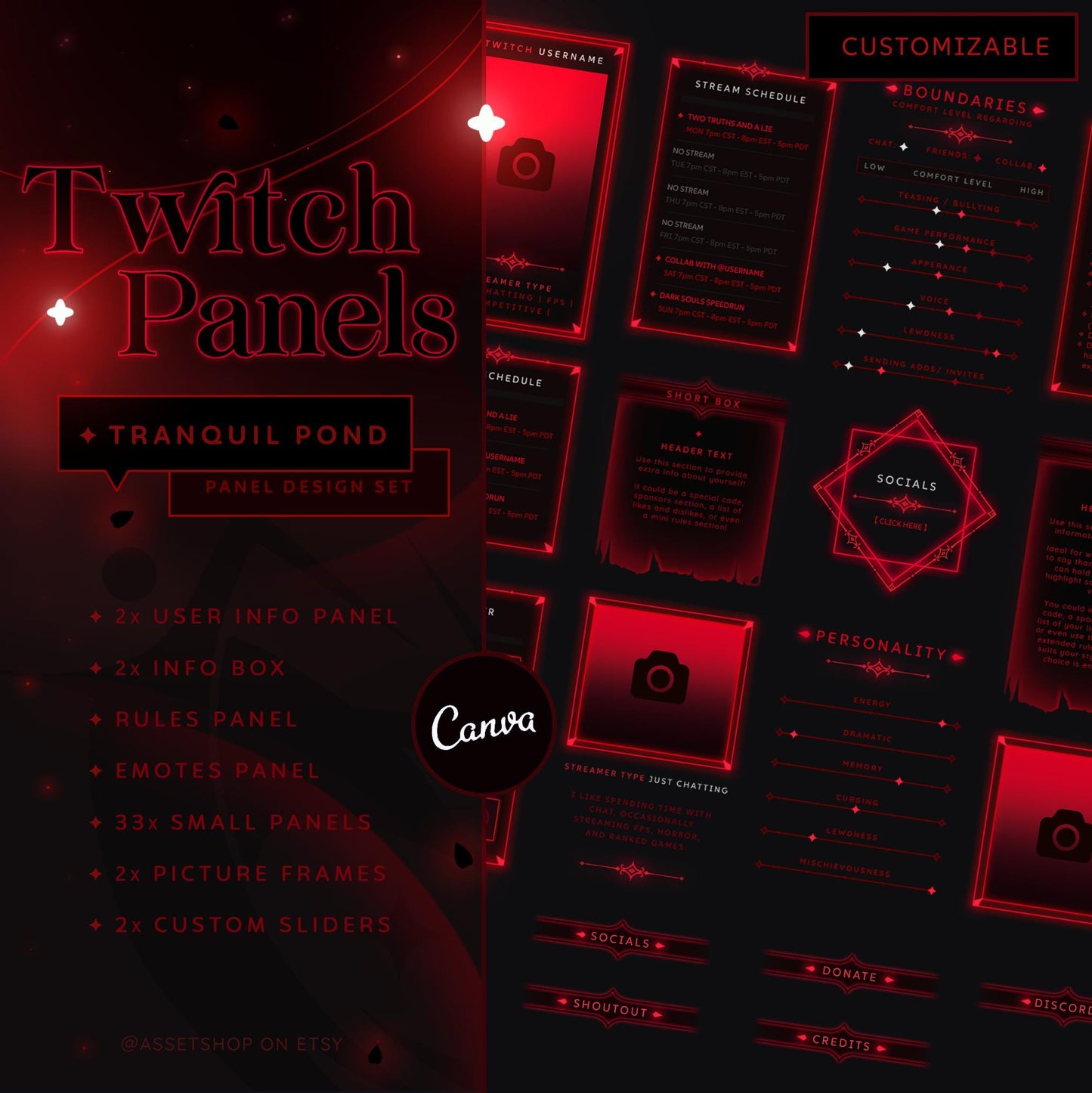 Crimson Eclipse - Twitch Overlay