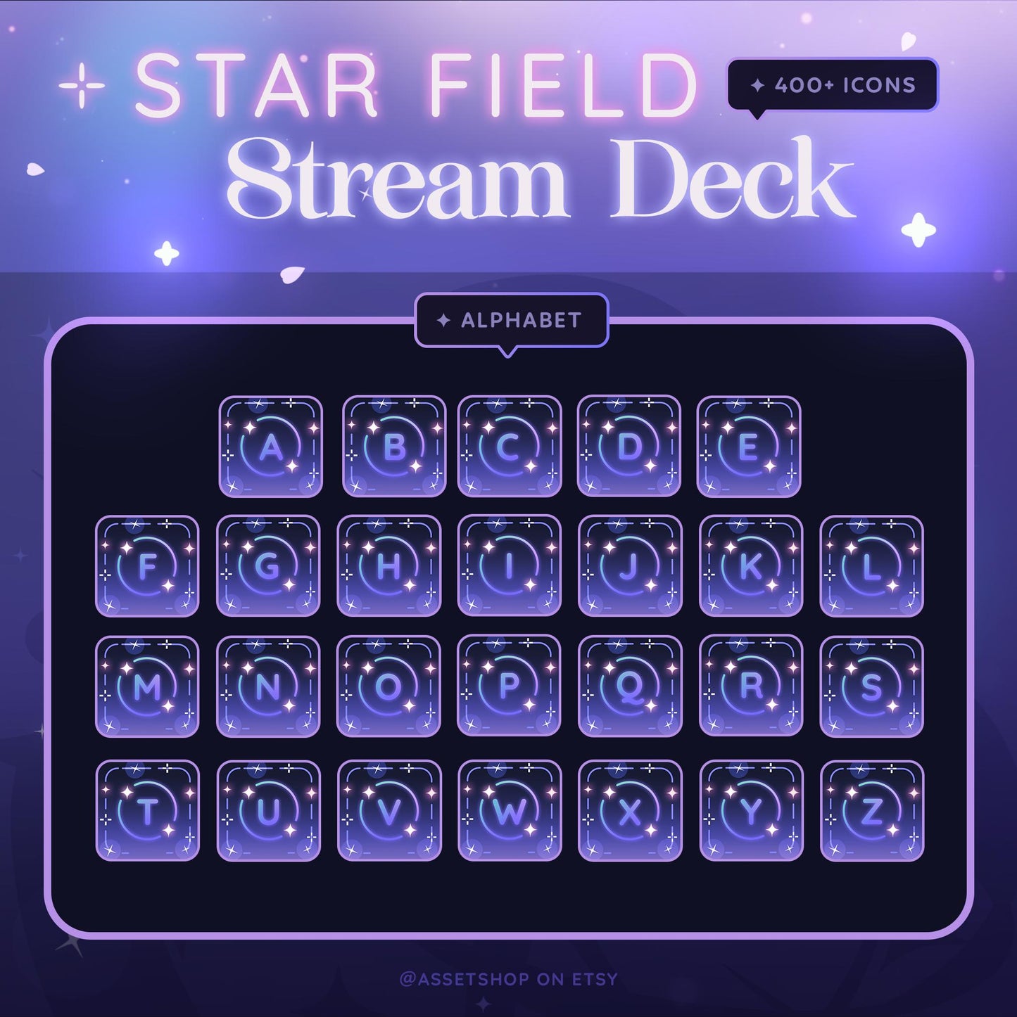 400+ Star Field Icons - Elgato Stream Deck