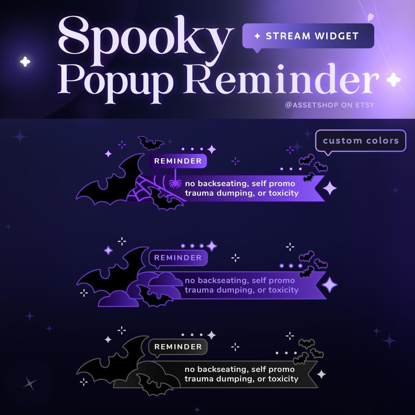 Spooky Popup Reminder - Twitch & Youtube