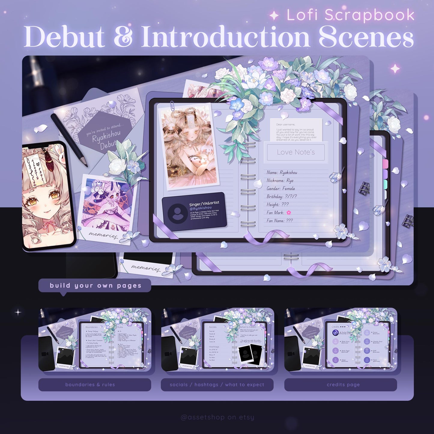 Lofi Scrapbook - Stream Overlay