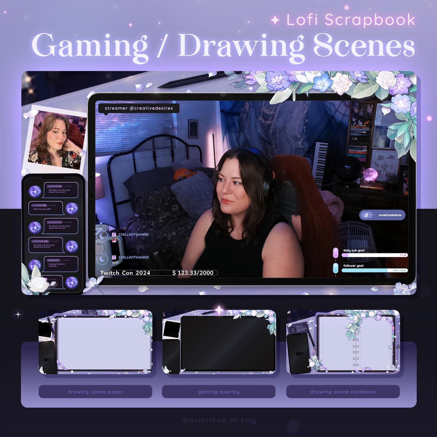 Lofi Scrapbook - Stream Overlay
