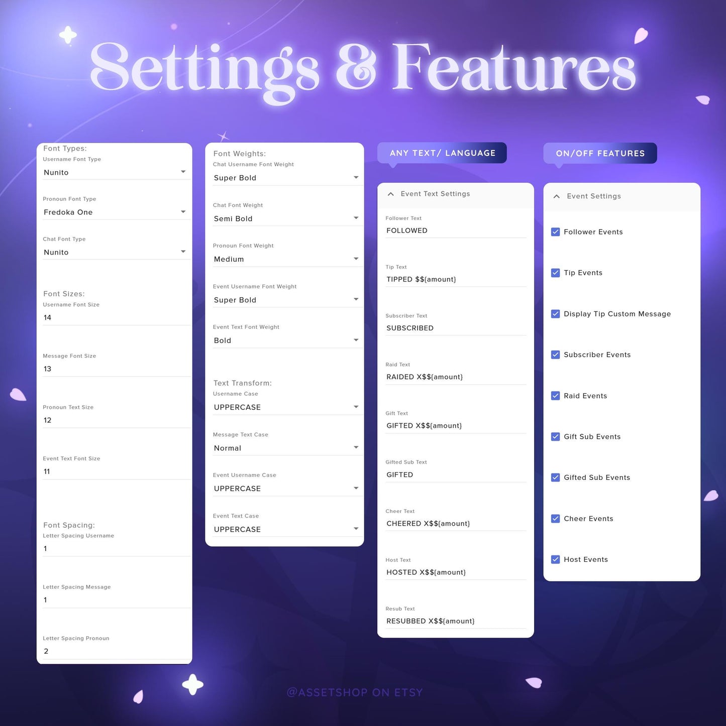 SMS Profile Pic Display Chat Widget - Twitch