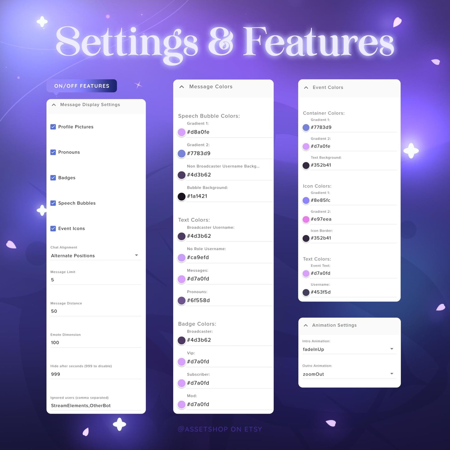 SMS Profile Pic Display Chat Widget - Twitch