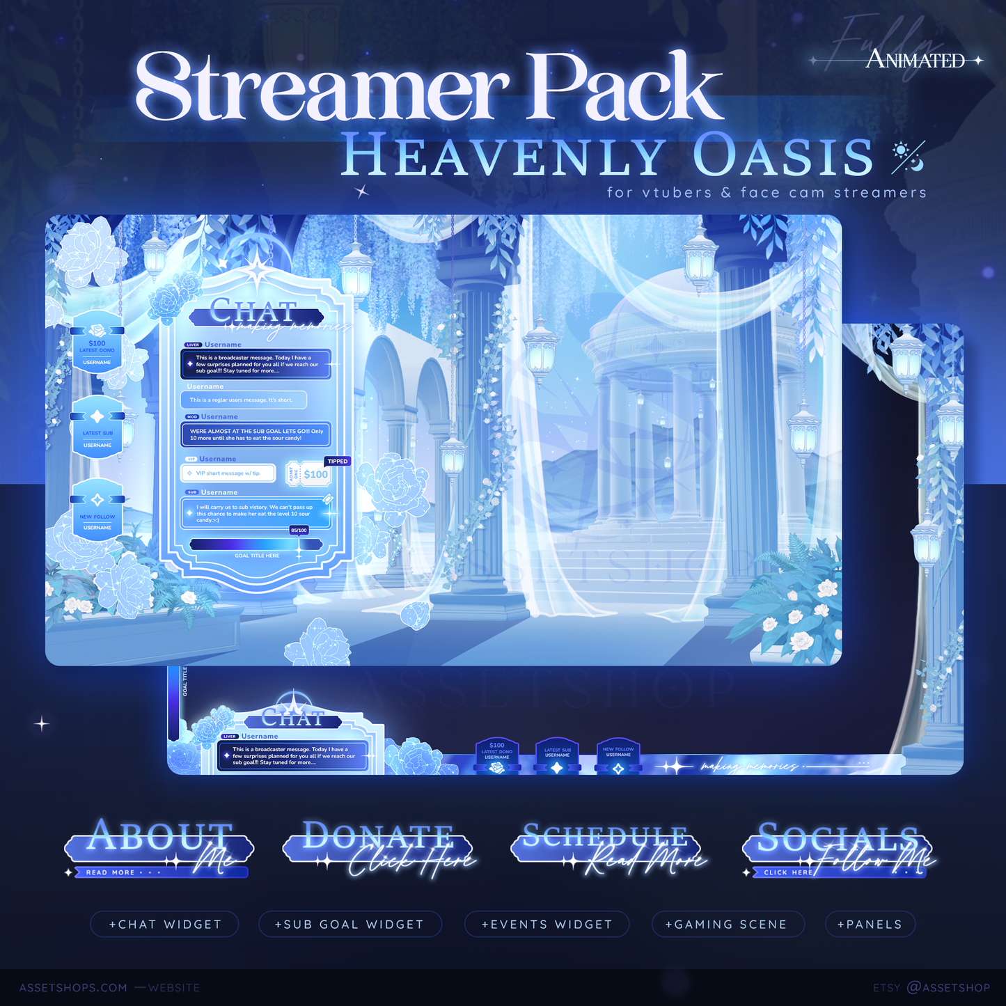 Heavenly Oasis - Stream Overlay Pack