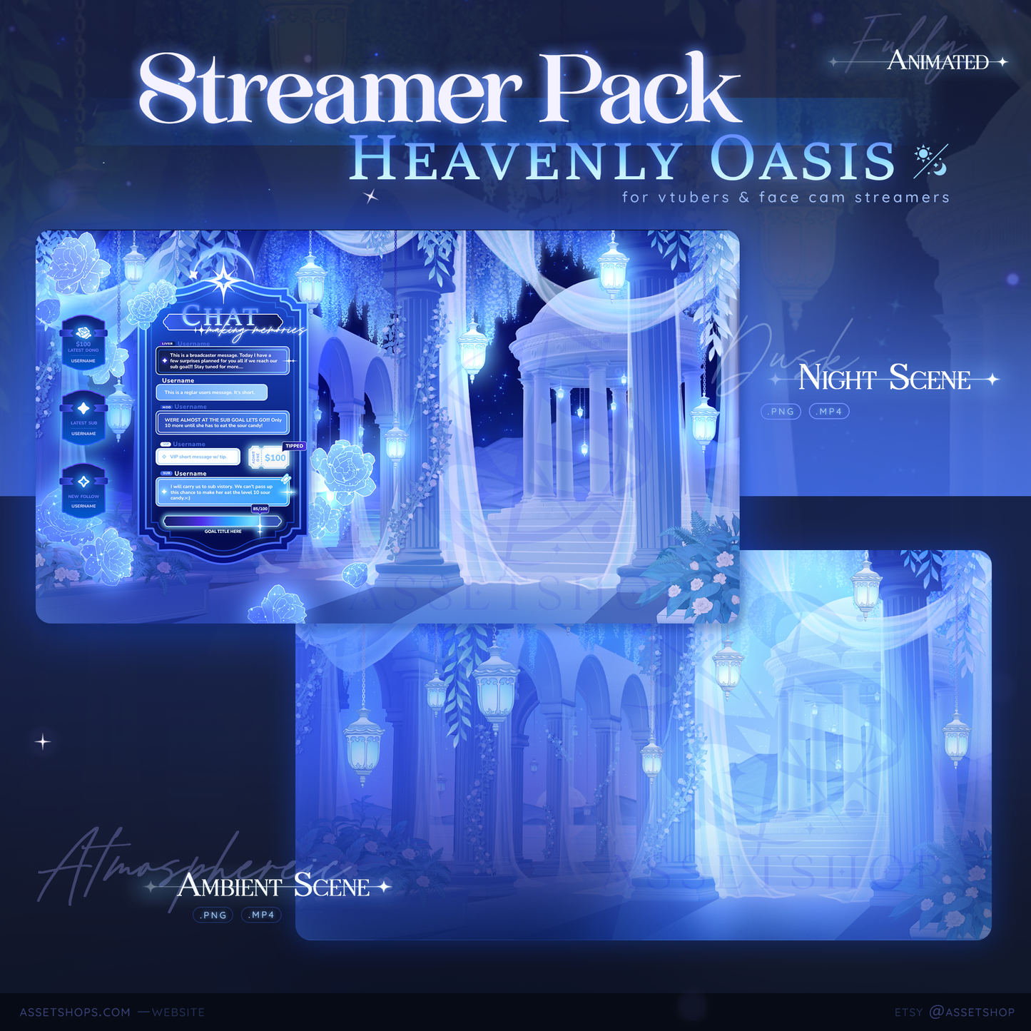 Heavenly Oasis - Stream Overlay Pack