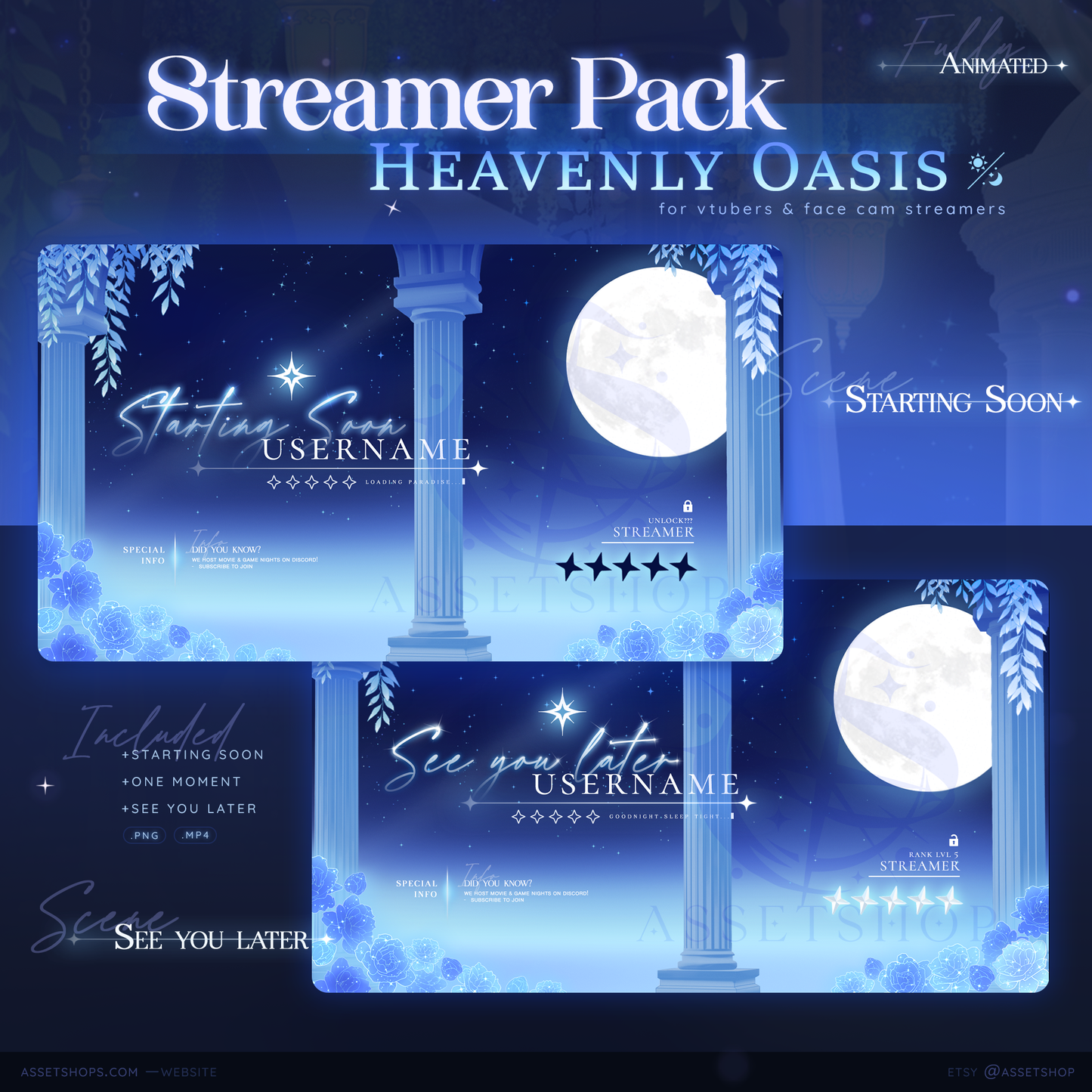 Heavenly Oasis - Stream Overlay Pack