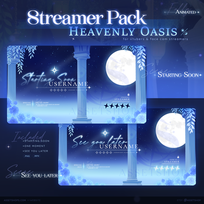 Heavenly Oasis - Stream Overlay Pack