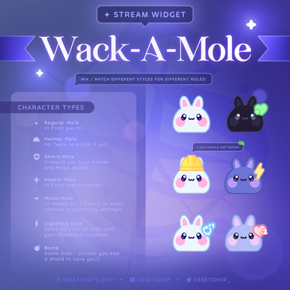 Whack A Mole - Streamer Twitch Widget