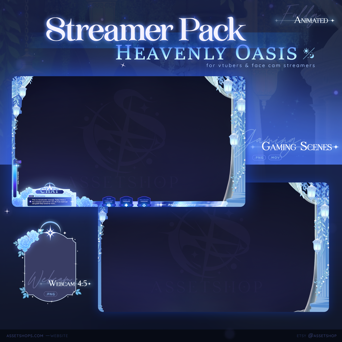 Heavenly Oasis - Stream Overlay Pack