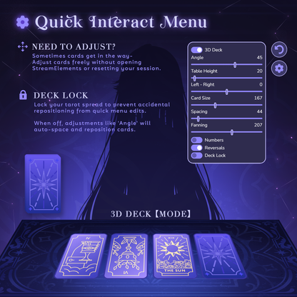 Tarot Card Stream Widget