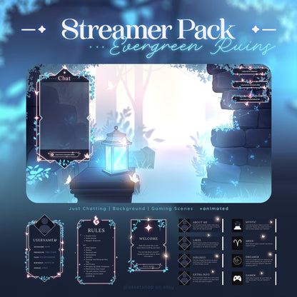 Evergreen Ruins - Stream Overlay Pack